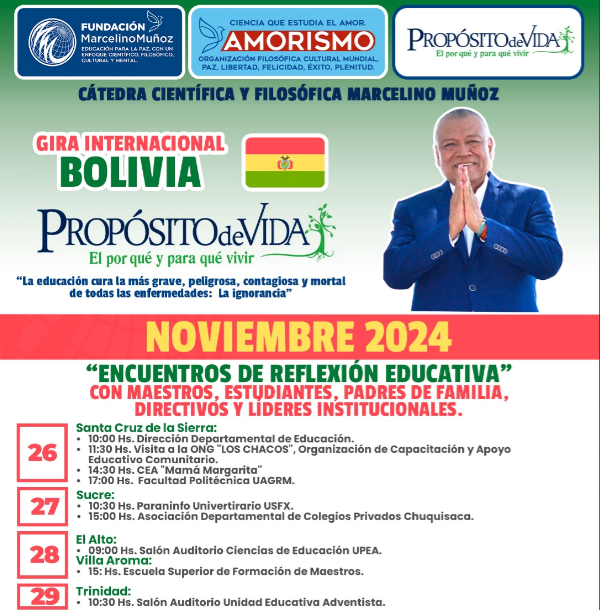 Gira por Bolivia fines de Noviembre 2024